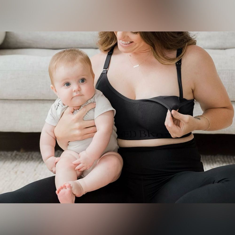 Kindred Bravely Black Sublime Maternity Nursing Sports Bra